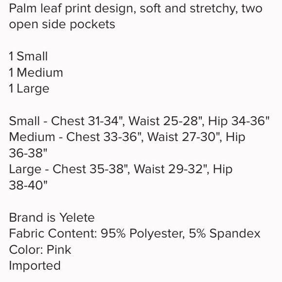 ONLY 1 left. Adorable Palm leaf design dress - Picture 4 of 4